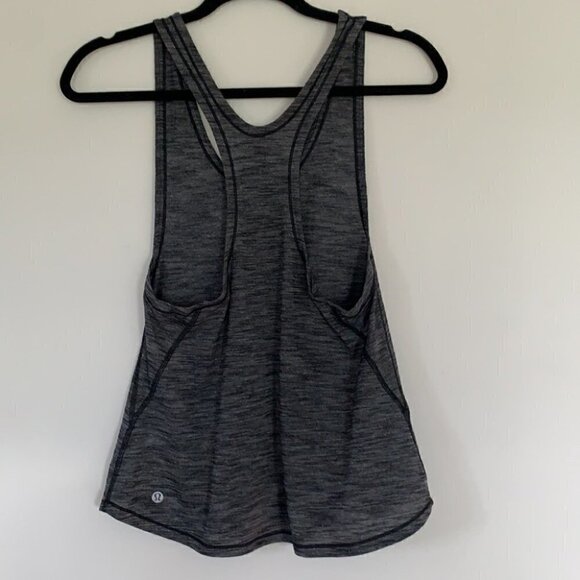 LULULEMON heather grey racer back tank top - Picture 3 of 4